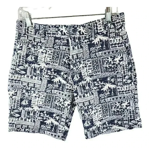 Slate & Stone Tropical Beach Print Bermuda Mens Shorts - 1037A/1 - Picture 1 of 9